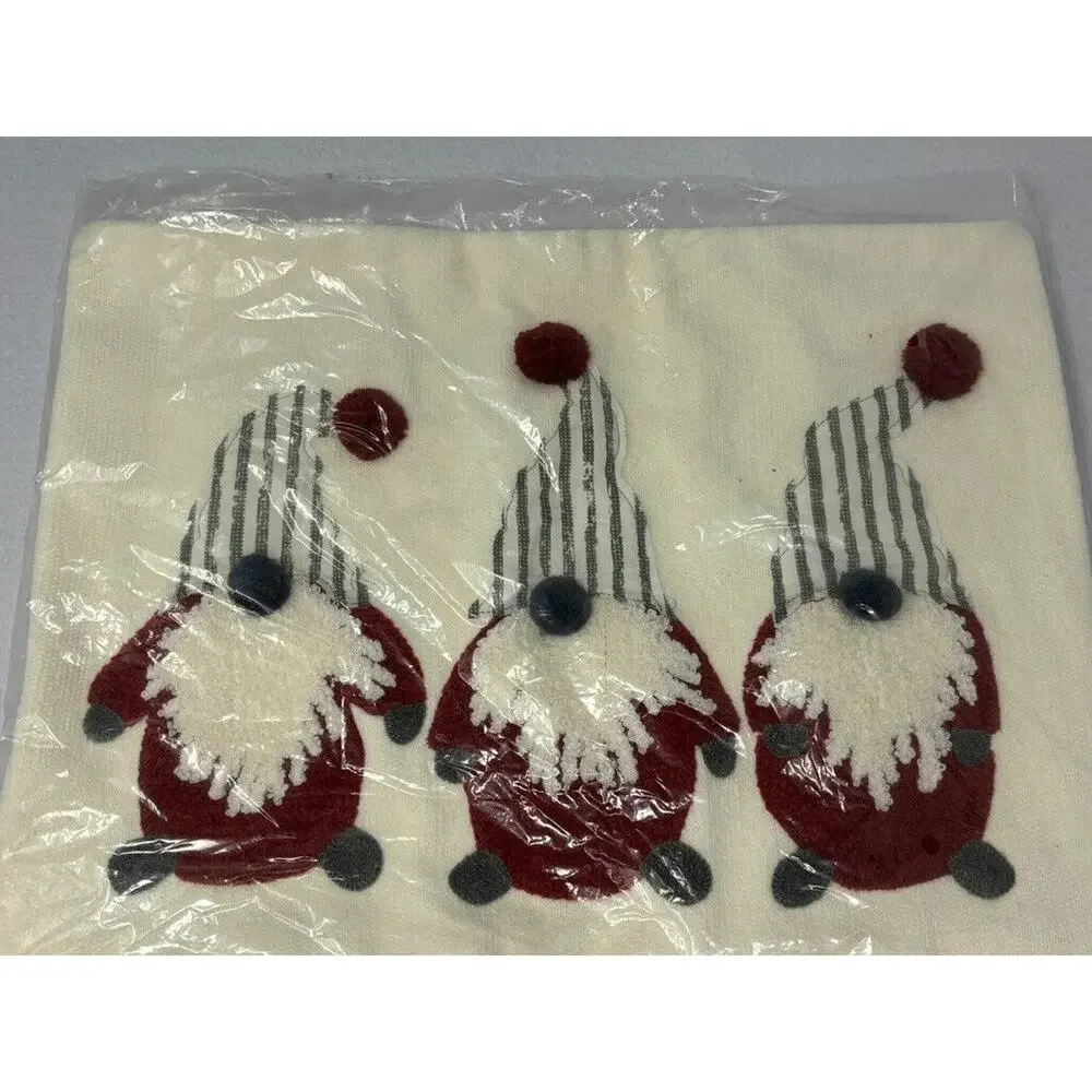 Pottery Barn GNOMES Christmas Pillow Gnome Cover Decorative 12 X 18